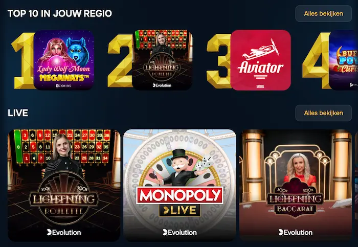BalooBet Casino NL games